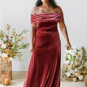 REVELRY VELVET “COURT” DRESS